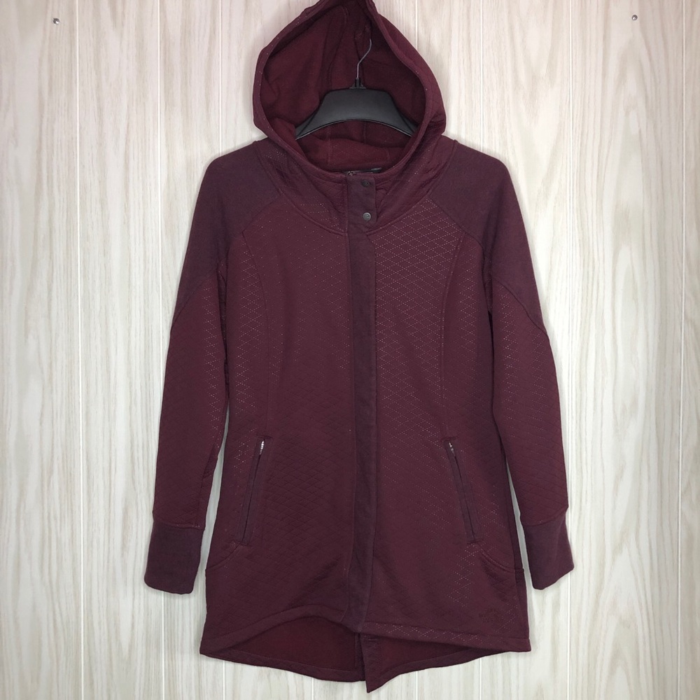 The North Face Parka Fleece Jacket Maroon Jacket